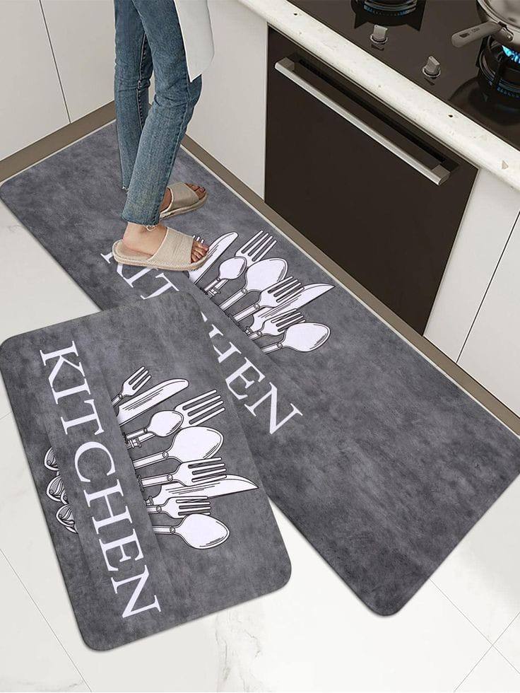Rubber kitchen mats