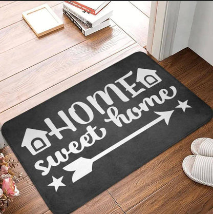 Themed message entryway door mats