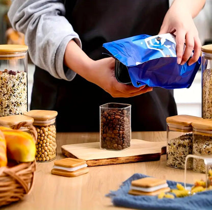 3 Tier bamboo spice Rack with 12 spice jars