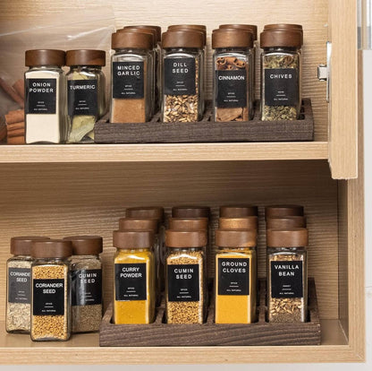 29pcs SET GLASS STORAGE JARS  WITH BAMBOO LID