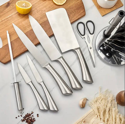 Stainless steel chef's knives
8pcs set