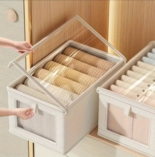 Wardrobe Foldable Clothes Organizer with a Cover