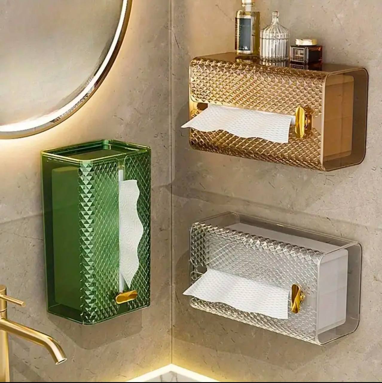 Luxury Diamond Tissue Box
