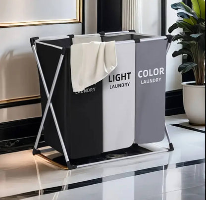3 grid foldable laundry basket