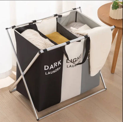 3 grid foldable laundry basket