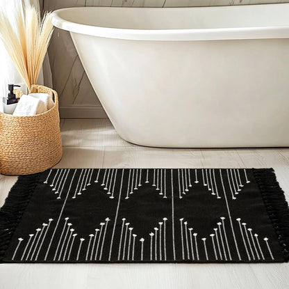Bohemian Geometric Rugs with Tassles