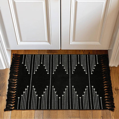 Bohemian Geometric Rugs with Tassles