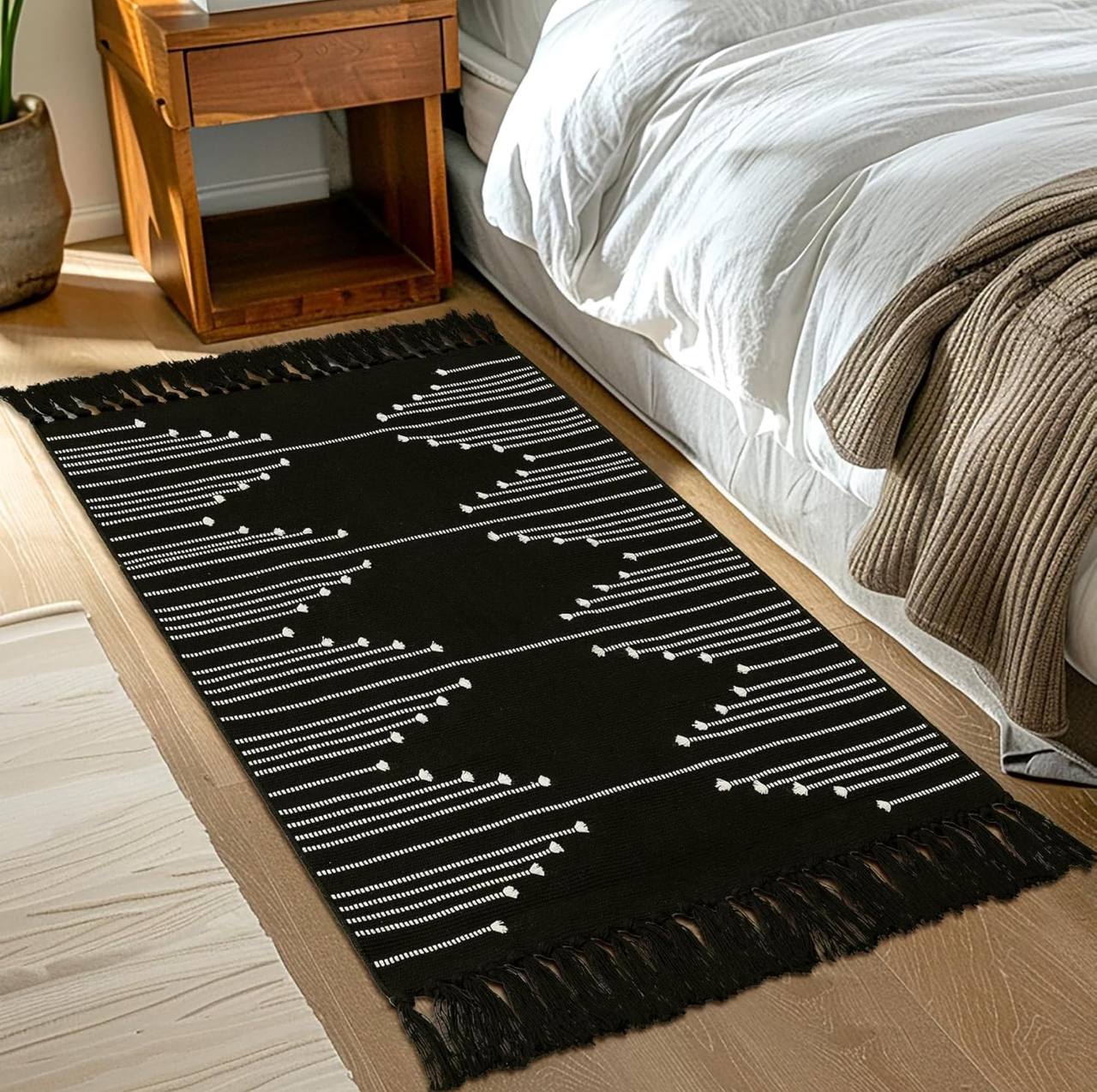 Bohemian Geometric Rugs with Tassles