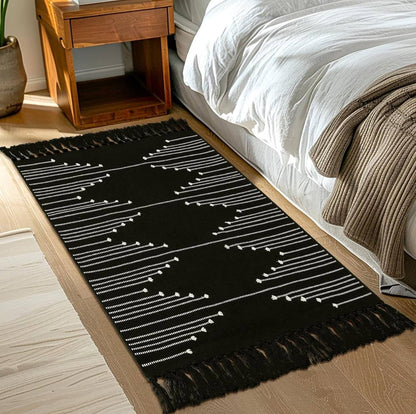 Bohemian Geometric Rugs with Tassles