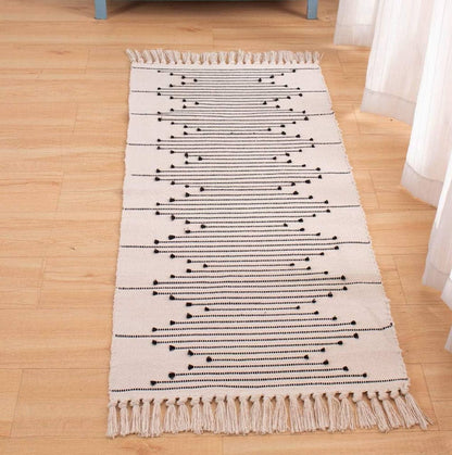 Bohemian Geometric Rugs with Tassles