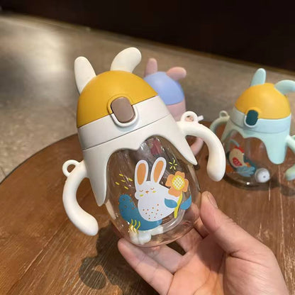 Kids Water Cup for School, Special Anti-Fall Straw, anti-choke water bottle