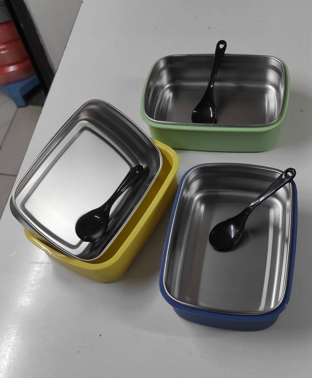 Leak proof steel food containers, lunch box for kids