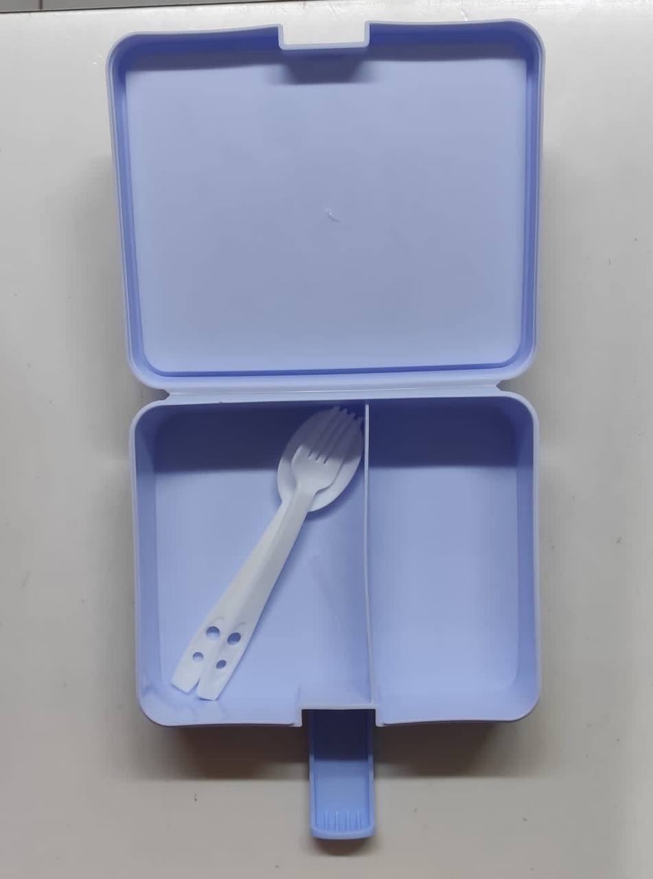 2 compartment Tutu family Lunch Box for Kids with spoon and fork