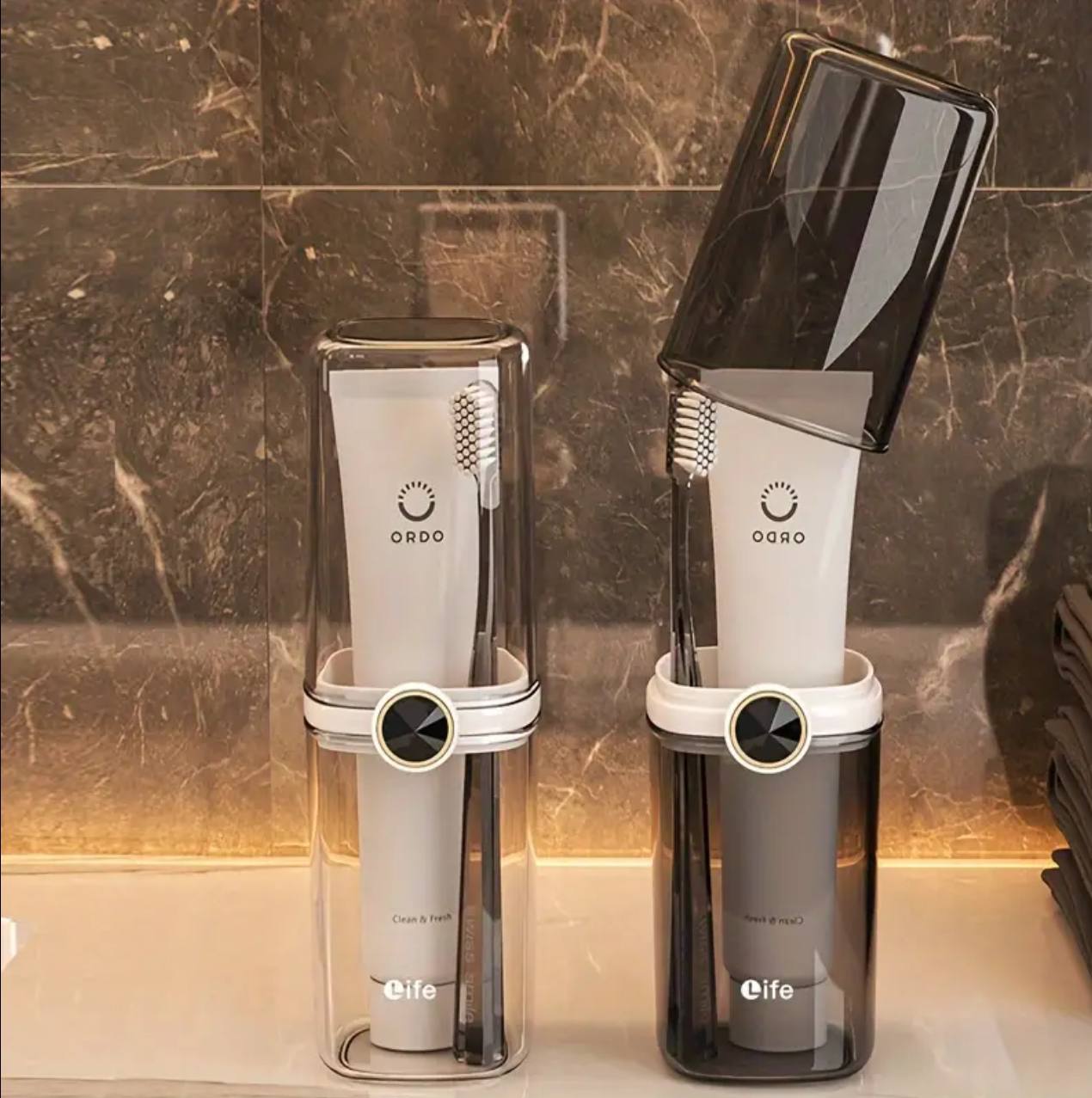 portable toothbrush holder