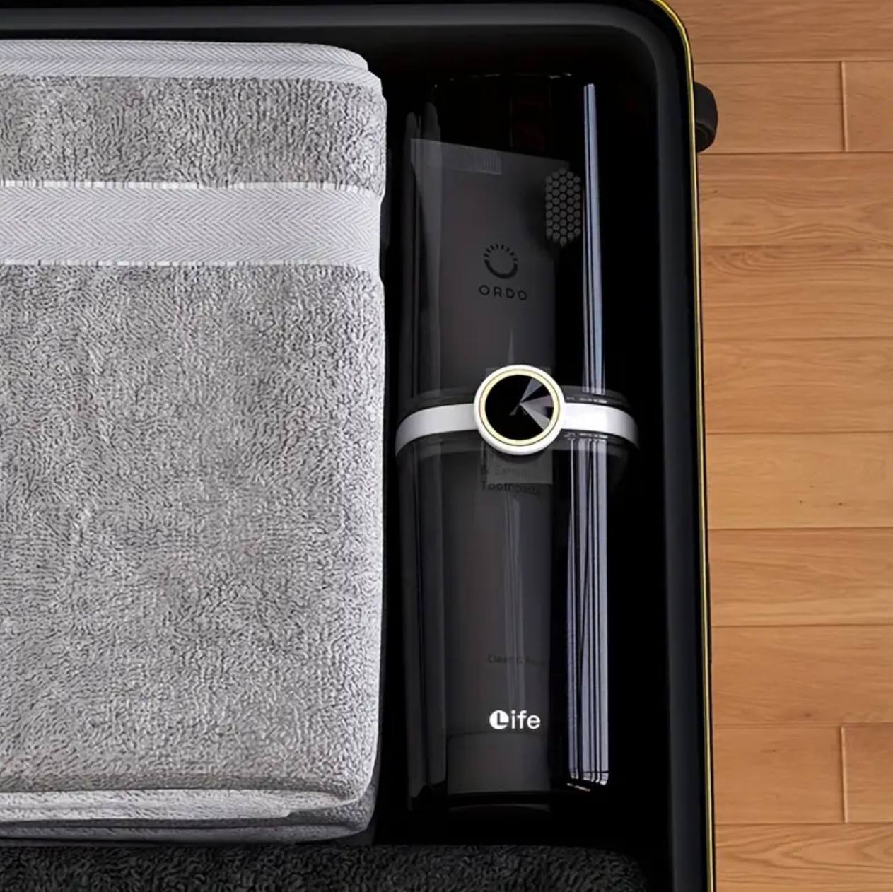 portable toothbrush holder