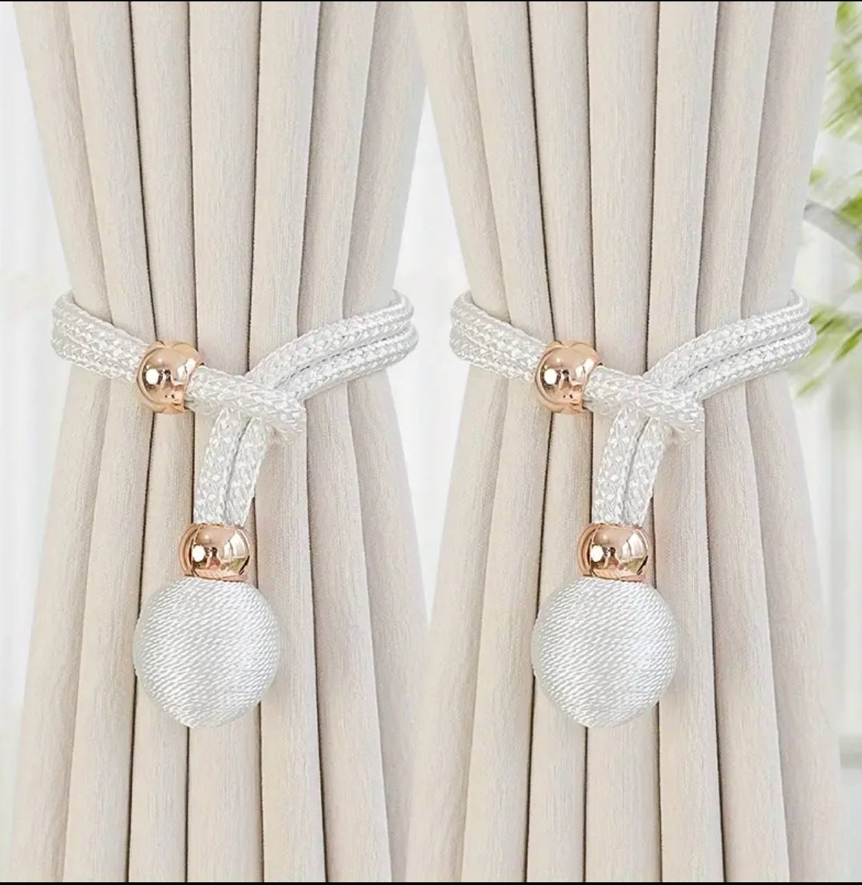 2pc Curtain holder buckle rope