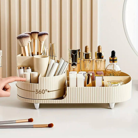 Rotatable cosmetic storage box