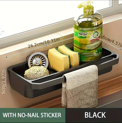 Wall-Mounted Sink Caddy Organizer