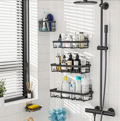 5pcs set Shower caddy shelf/Bathroom organizer