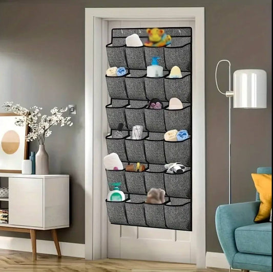 Oxford Over The Door Hanging Wall Closet Organizer 24 Pocket Shelf Wardrobe Storage Bag