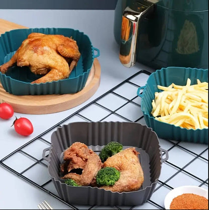 square Silicone Air Fryer Liner Basket