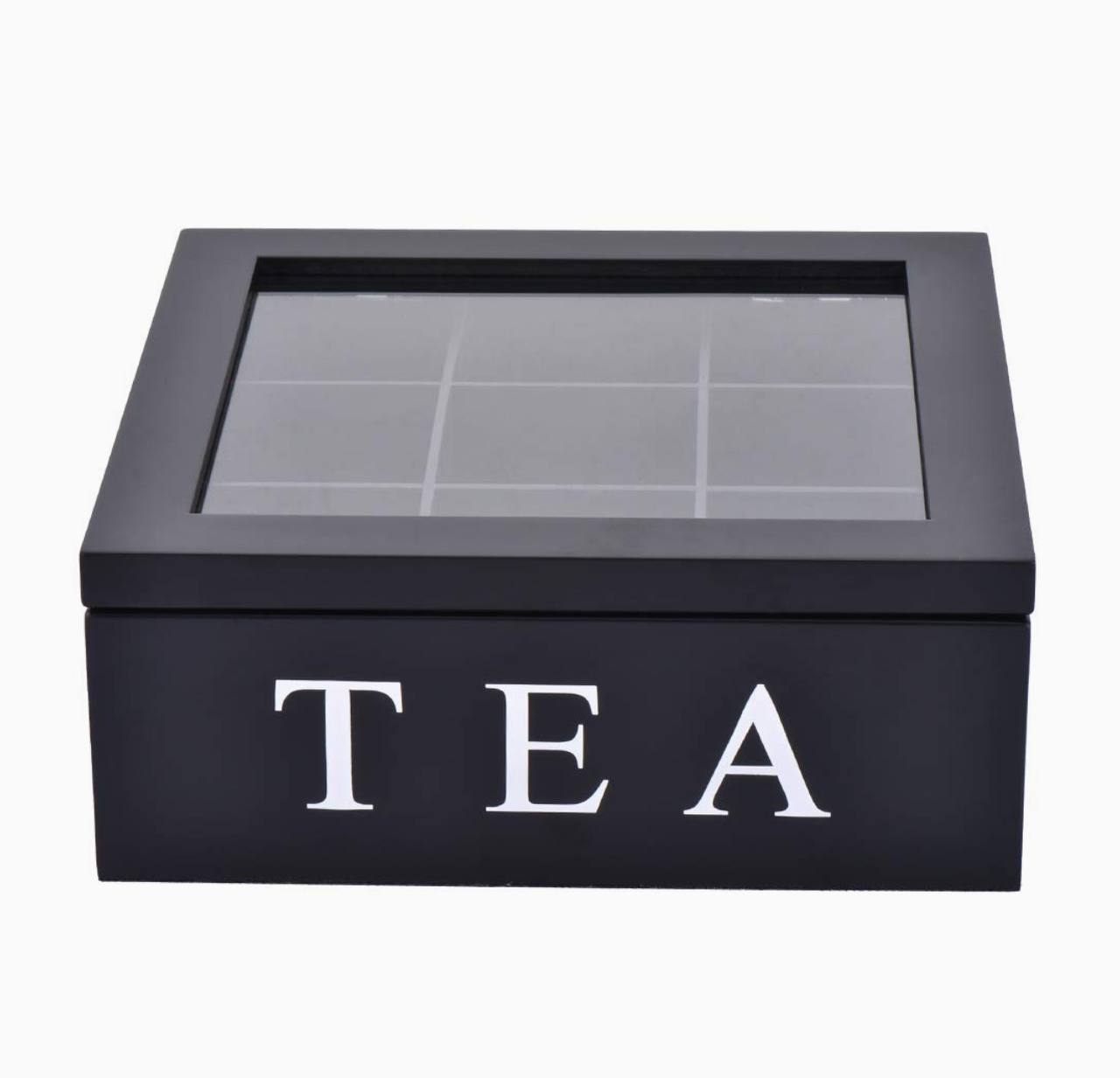 9 grid tea bags organizer box