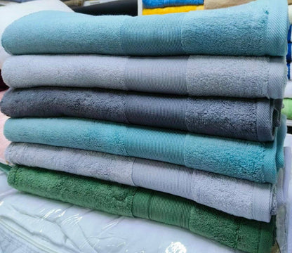 colored  cotton towels