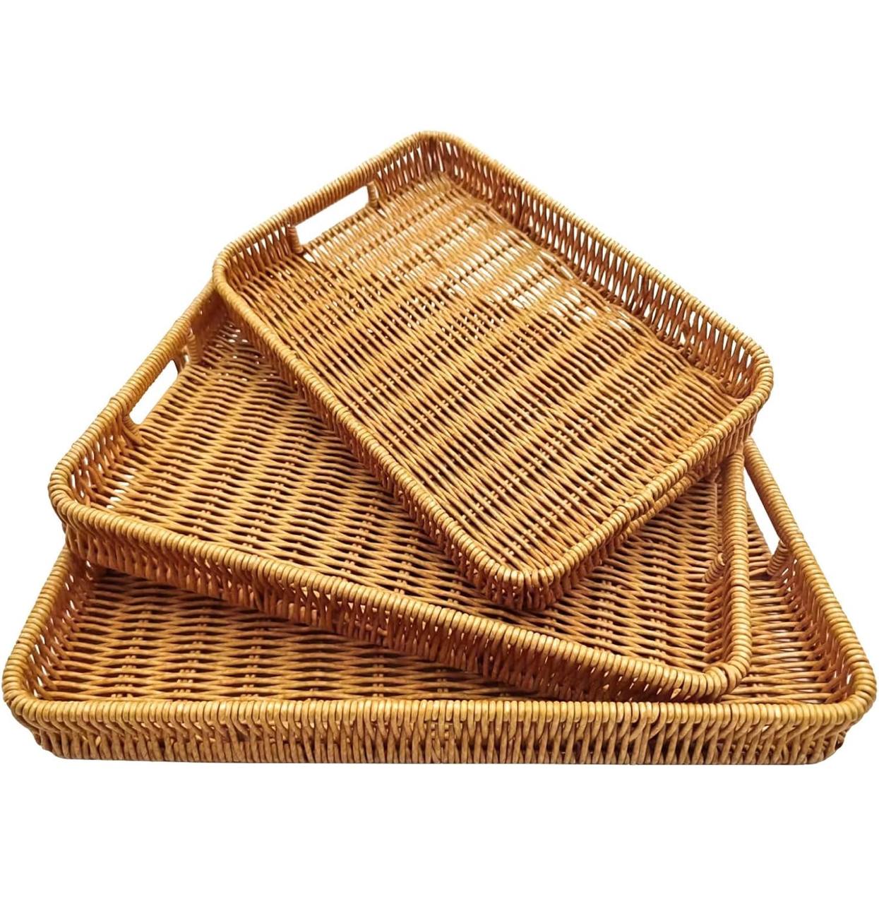 Rattan Deco Style Trays –