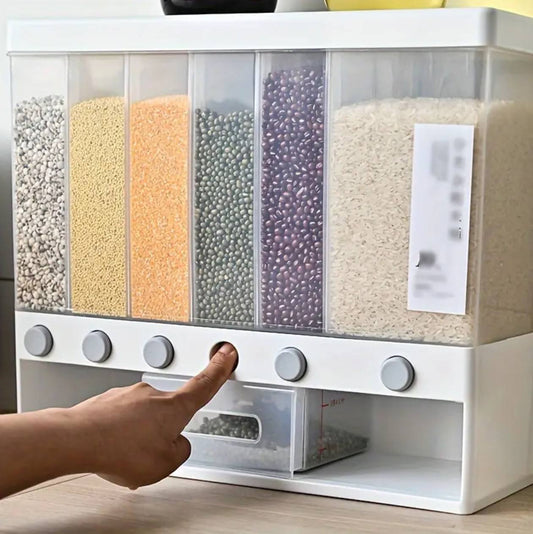 6 compartment cereals dispenser