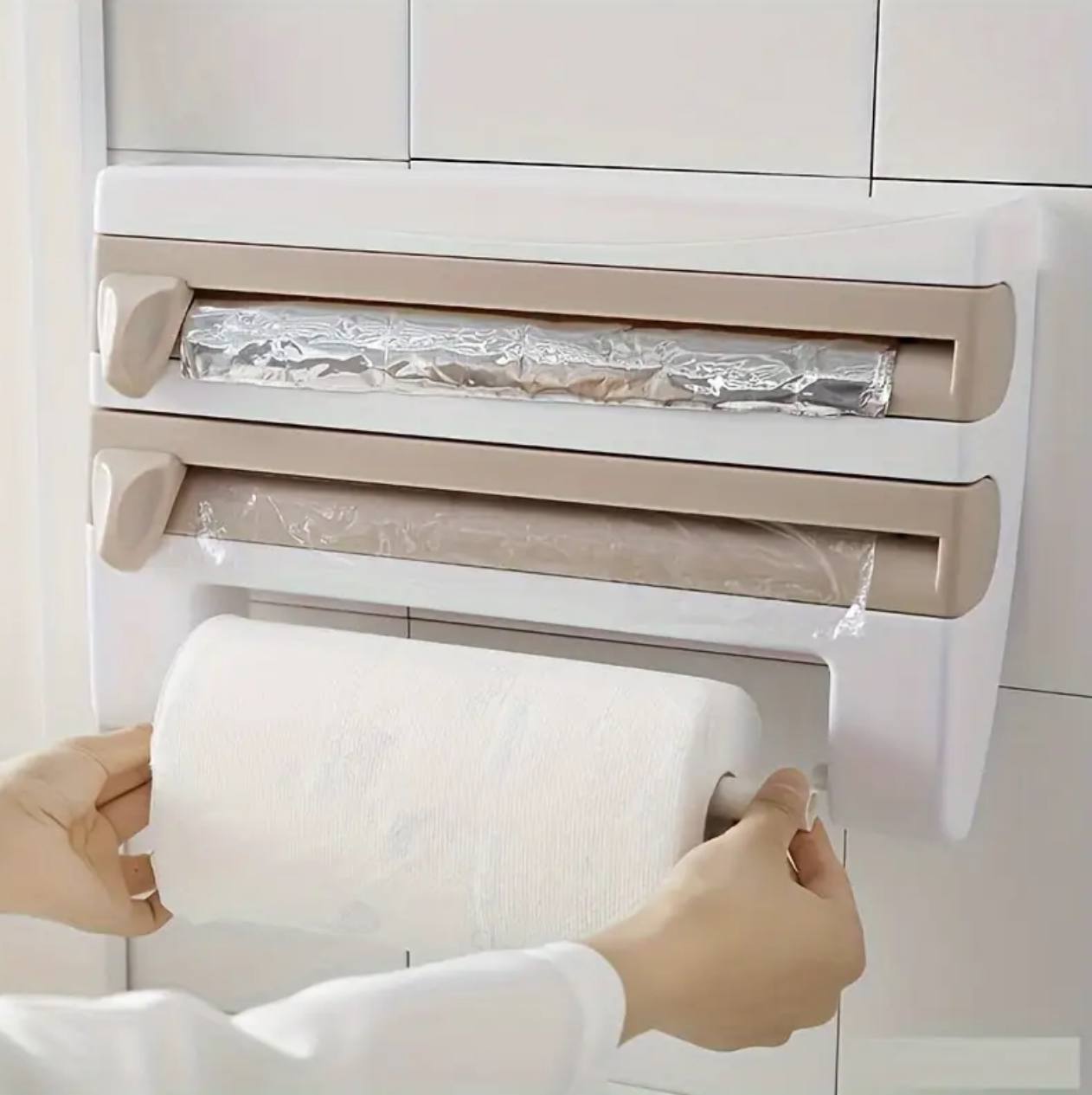 Big size Tripple paper dispenser with top shelf