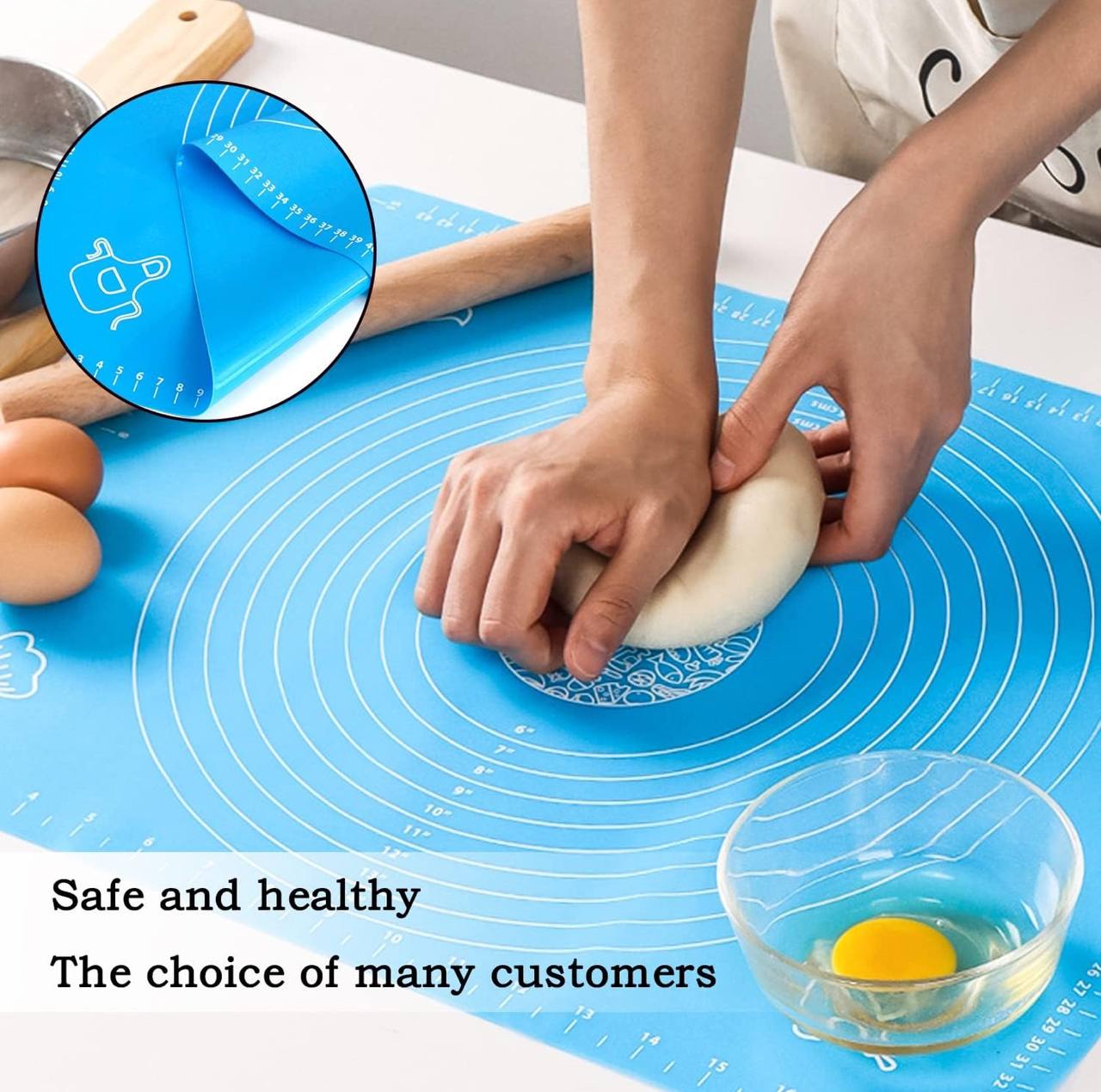 Silicon kneading mat
