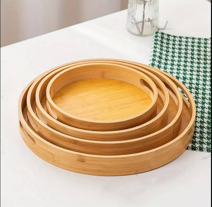 MULTIFUNCTIONAL BIG SIZED 4 IN 1 BAMBOO TRAYS