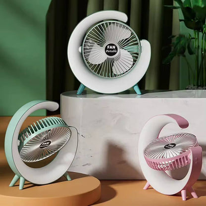 Portable rechargeable desktop Fan