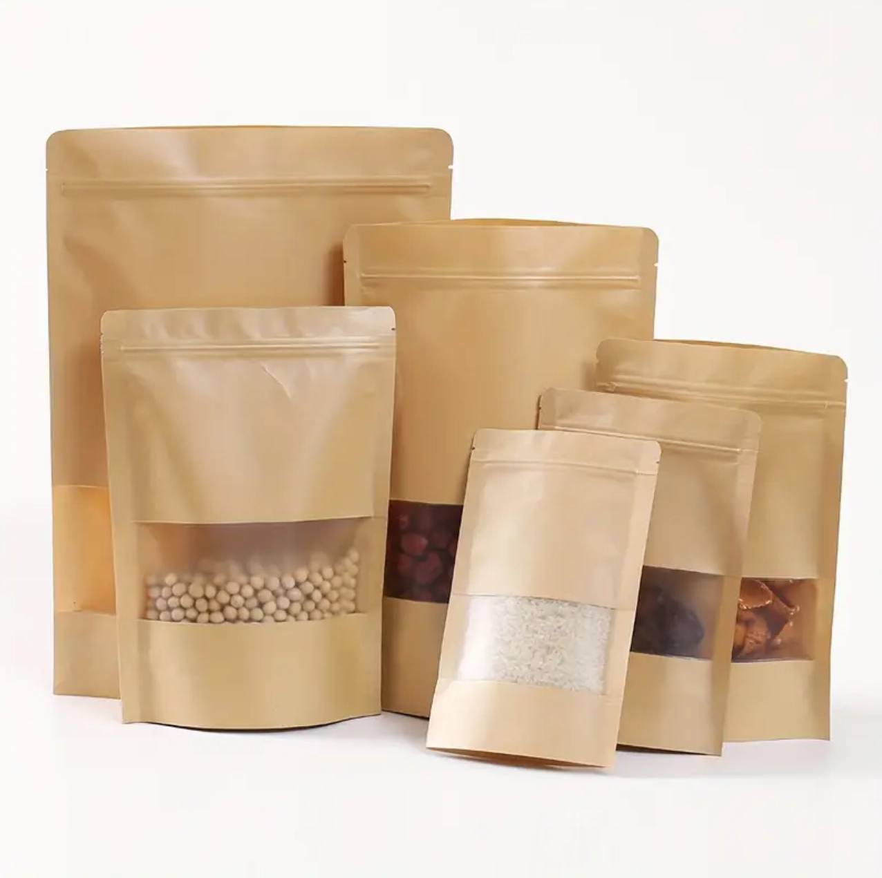 FOOD STORAGE BAGS KRAFT POUCH BAGS.
SET OF 50PCs