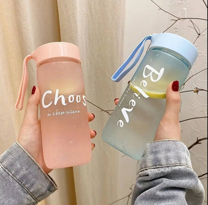 Frosted water bottles