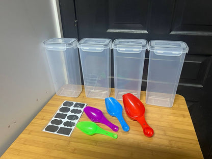 4pcs BPA-Free Airtight Food Storage Containers