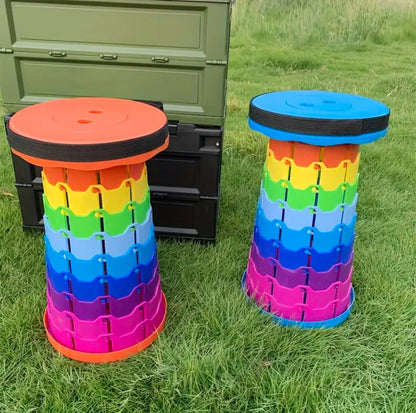 Multipurpose retractable/portable Rainbow stool