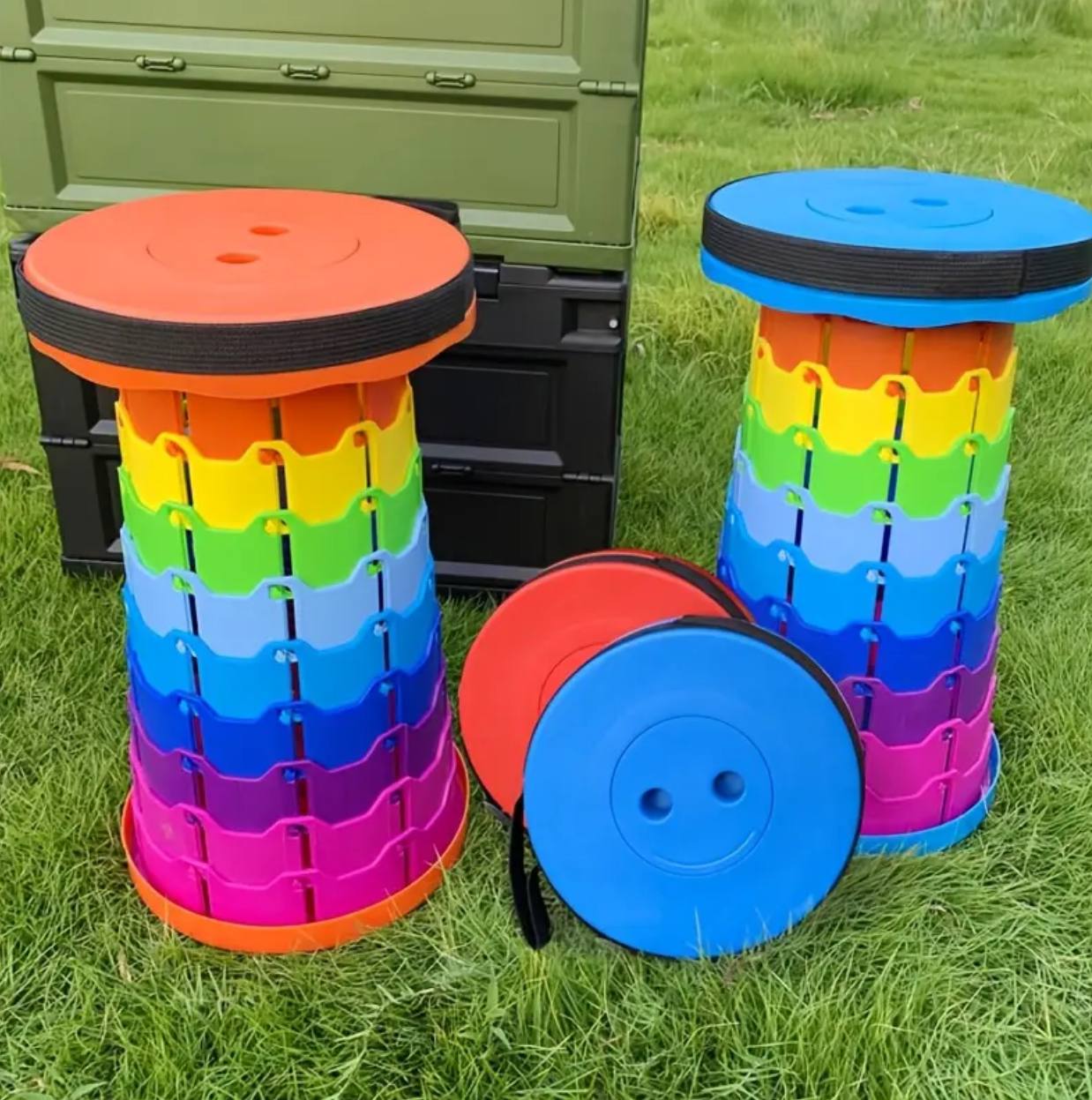 Multipurpose retractable/portable Rainbow stool