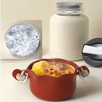 Very high quality 680ml Happy Every Day insulated food flask