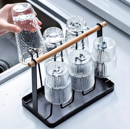 Metallic glass/cup holder.