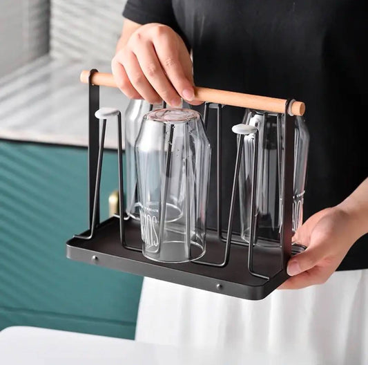 Metallic glass/cup holder.