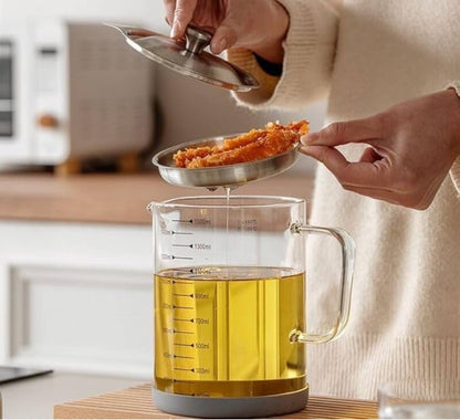 High borosilicate glass oil jar / filter