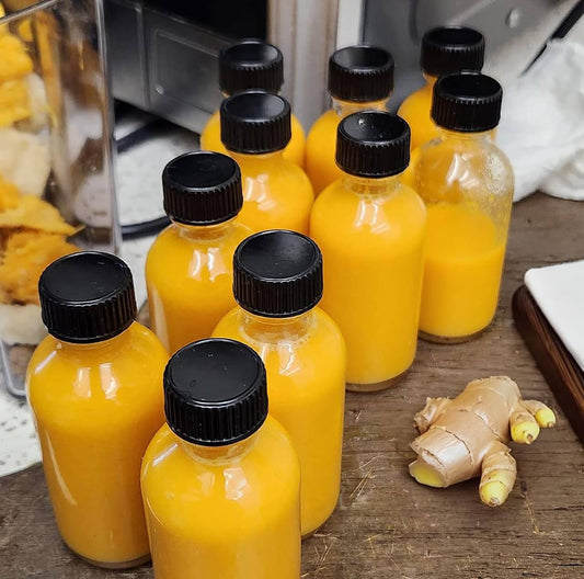 6pcs 60ml Ginger Shot/Immunity short Bottle