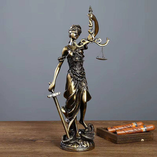 Resin Sculpture Legal Justice A Symbol of Honesty Model Goddess Greek Mythology