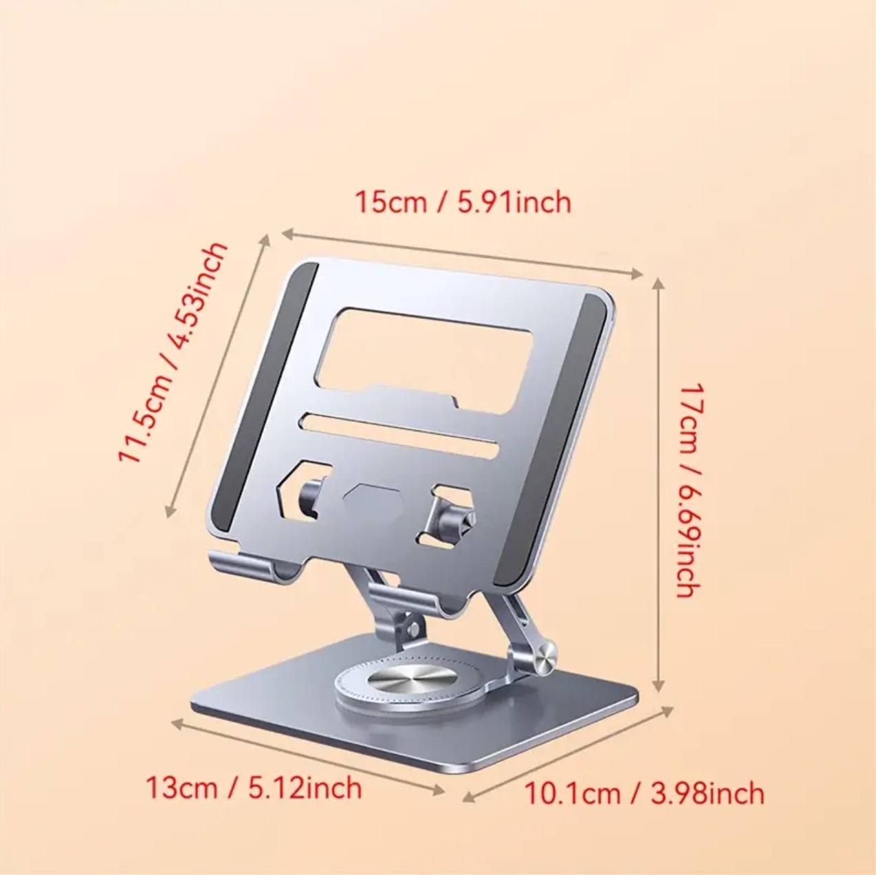 Aluminium Tablet computer 360⁰ rotary folding support bracket