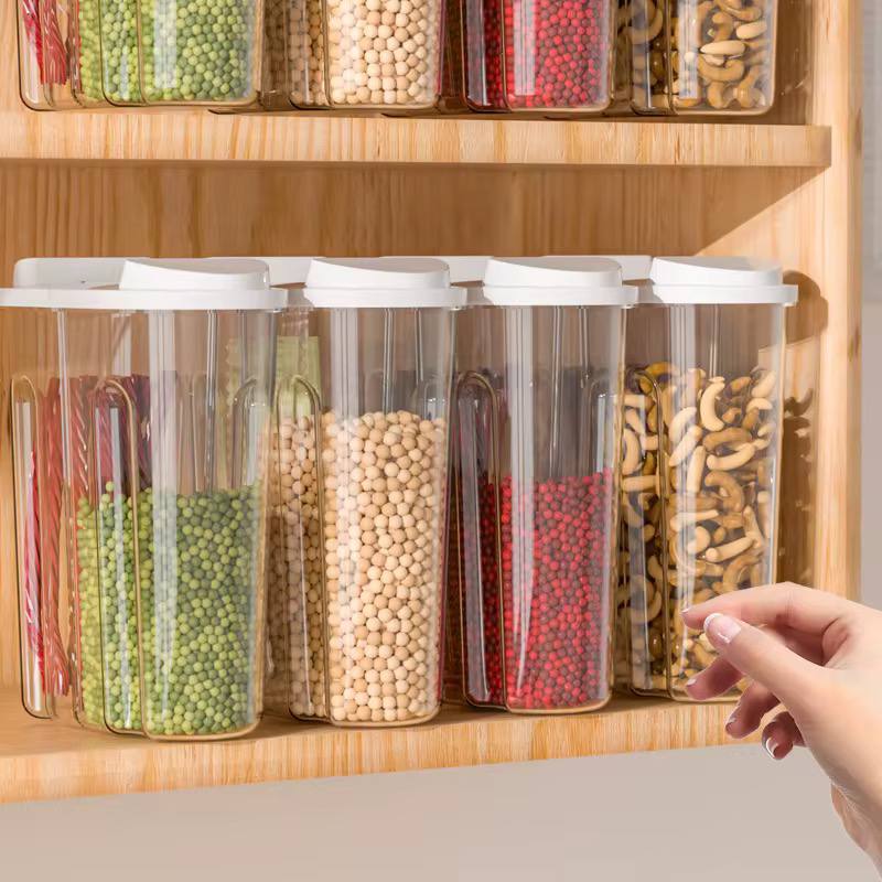 Cereal Storage Container with Airtight Lids and 2 Compartments