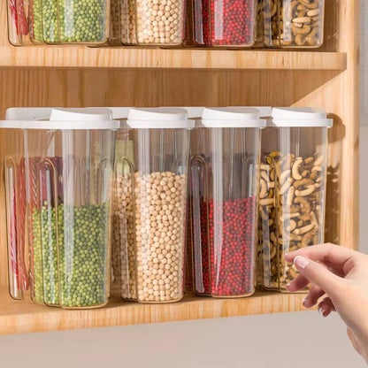 Cereal Storage Container with Airtight Lids and 2 Compartments