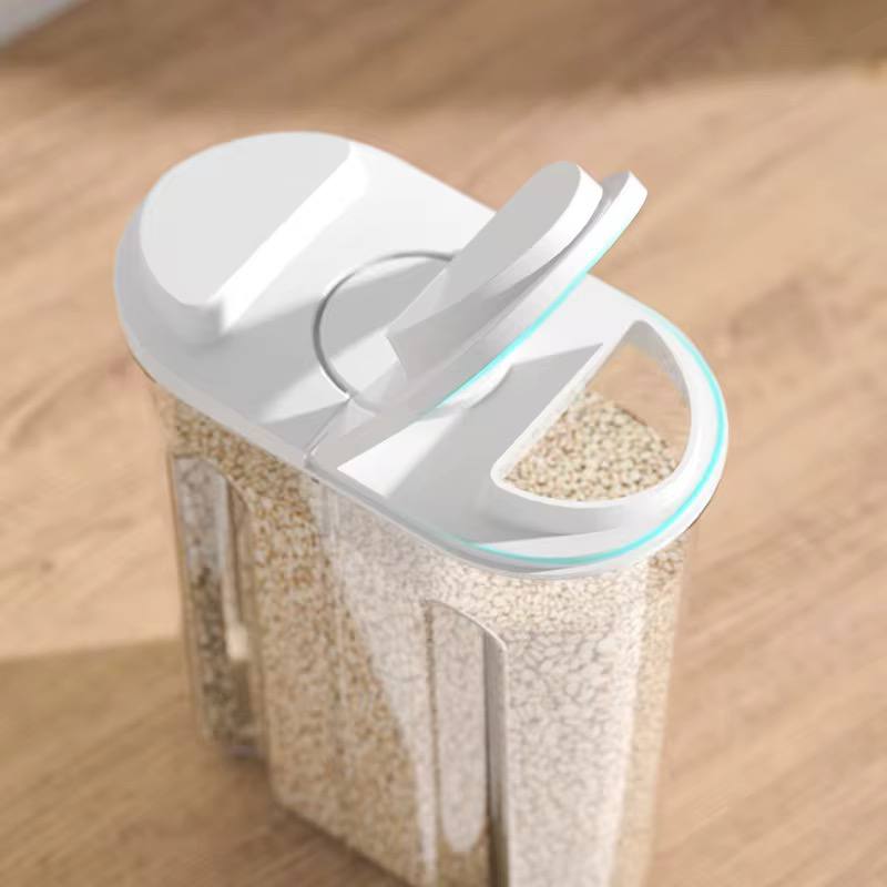 Cereal Storage Container with Airtight Lids and 2 Compartments