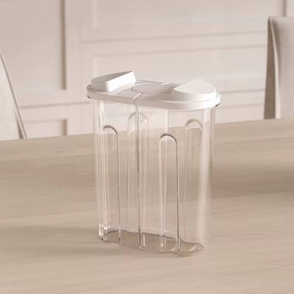 Cereal Storage Container with Airtight Lids and 2 Compartments