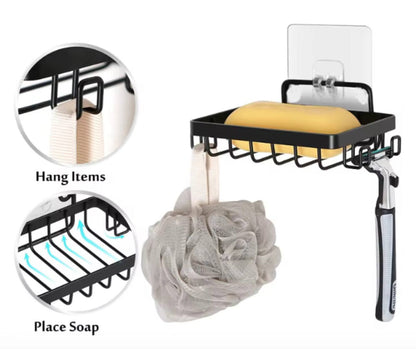 Wall mounted stainless steel soap dish